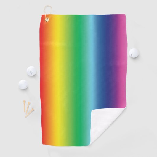 Pride lgbtq lgbt regenboog kleuren patroon golf ha golfhanddoek (Insitu)