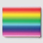 Pride lgbtq lgbt regenboog kleurenpatroon gastenboek (Achterkant)