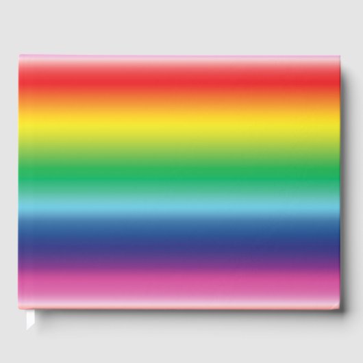 Pride lgbtq lgbt regenboog kleurenpatroon gastenboek (Voorkant)