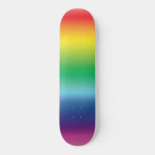 Pride lgbtq lgbt regenbooggradiënt onder homovlag persoonlijk skateboard (Voorkant)
