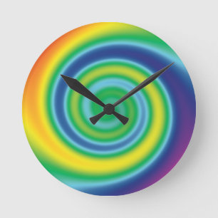 Pride lgbtq lgbt regenboogkleuren koel ronde klok