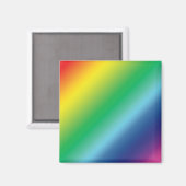 Pride lgbtq lgbt regenboogkleuren magneet (Voorkant / Achterkant)