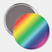 Pride lgbtq lgbt regenboogkleuren magneet (Voorkant / Achterkant)