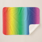 Pride lgbtq lgbt regenboogkleuren sherpa deken (Voorkant (horizontaal))