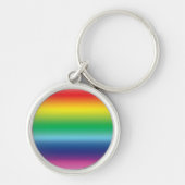 Pride lgbtq lgbt regenboogkleuren sleutelhanger (Voorkant)