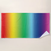 Pride lgbtq lgbt regenboogkleuren strandlaken (Voorkant)