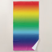 Pride lgbtq lgbt regenboogkleuren strandlaken (Voorkant)