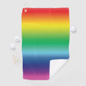 Pride lgbtq lgbt regenboogkleurige kleuren golfhanddoek (Insitu)