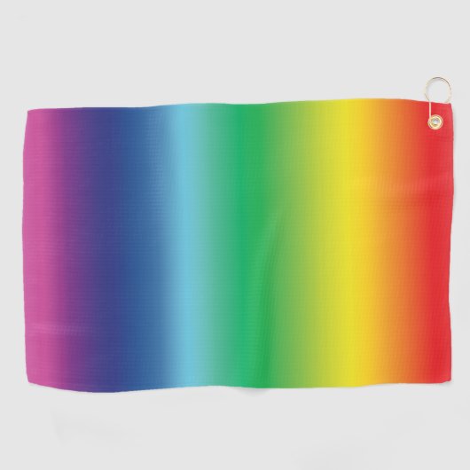 Pride lgbtq lgbt regenboogkleurige kleuren golfhanddoek (Horizontaal)