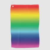 Pride lgbtq lgbt regenboogkleurige kleuren golfhanddoek (Voorkant)
