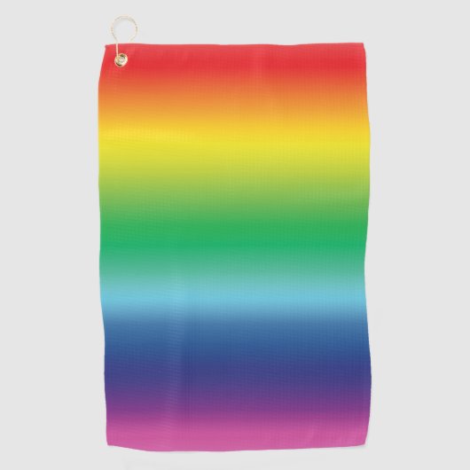 Pride lgbtq lgbt regenboogkleurige kleuren golfhanddoek (Voorkant)