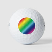 Pride lgbtq lgbt regenboogkleurpatroon golfballen (Voorkant)