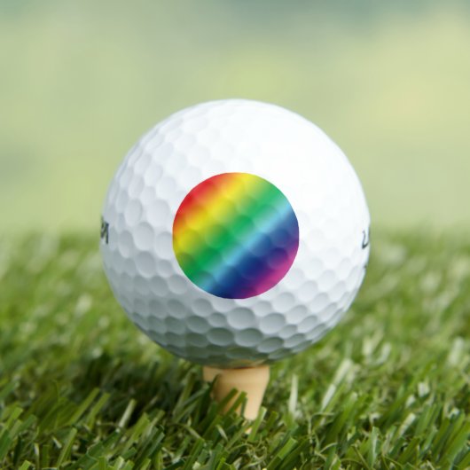 Pride lgbtq lgbt regenboogkleurpatroon golfballen (Insitu Shirt)