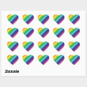 Pride lgbtq lgbt regenboogkleurpatroon hart sticker (Vel)