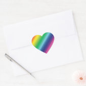 Pride lgbtq lgbt regenboogkleurpatroon hart sticker (Envelop)