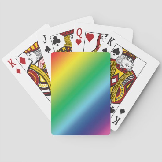 Pride lgbtq lgbt regenboogkleurpatroon pokerkaarten (Achterkant)