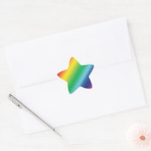 Pride lgbtq lgbt regenboogkleurpatroon ster sticker (Envelop)