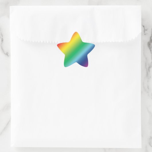 Pride lgbtq lgbt regenboogkleurpatroon ster sticker (Tas)