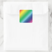 Pride lgbtq lgbt regenboogkleurpatroon vierkante sticker (Tas)