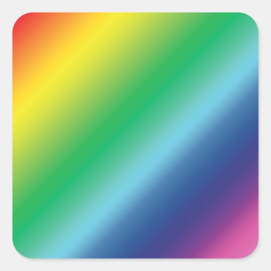 Pride lgbtq lgbt regenboogkleurpatroon vierkante sticker (Voorkant)