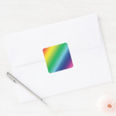 Pride lgbtq lgbt regenboogkleurpatroon vierkante sticker (Envelop)