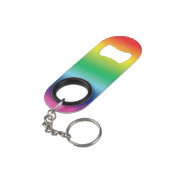 Pride lgbtq lgbt regenboogvlagkleurpatroon mini flessenopener (Achterkant Gekanteld)