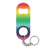 Pride lgbtq lgbt regenboogvlagkleurpatroon mini flessenopener (Achterkant)