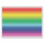 Pride lgbtq lgbt regenboogvlagkleurpatroon sticker (Voorkant)