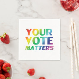 Pride lgbtq lgbt white paper "Your Vote Matters" Servet