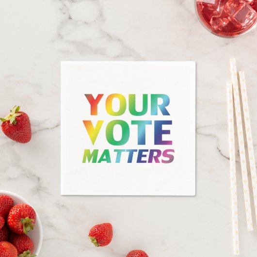 Pride lgbtq lgbt white paper "Your Vote Matters" Servet (Insitu)