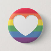 Pride LGBTQ Liefde is Liefde Button Pin (Voorkant)