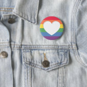 Pride LGBTQ Liefde is Liefde Button Pin (In situ)