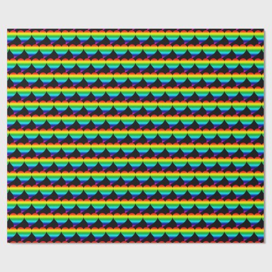 Pride lgbtq raibow Hearts Valentijnsdag cadeau Cadeaupapier (Vlak)