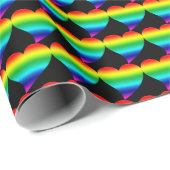 Pride lgbtq raibow Hearts Valentijnsdag cadeau Cadeaupapier (Rol Hoek)
