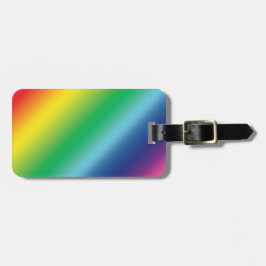 Pride lgbtq regenboogkleurpatroon bagagelabel