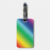 Pride lgbtq regenboogkleurpatroon bagagelabel (Achterkant verticaal)