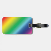 Pride lgbtq regenboogkleurpatroon bagagelabel (Achterkant horizontaal)