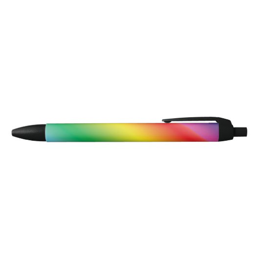 Pride lgbtq regenboogkleurpatroon zwarte inkt pen (Bovenkant)