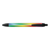 Pride lgbtq regenboogkleurpatroon zwarte inkt pen (Achterkant)