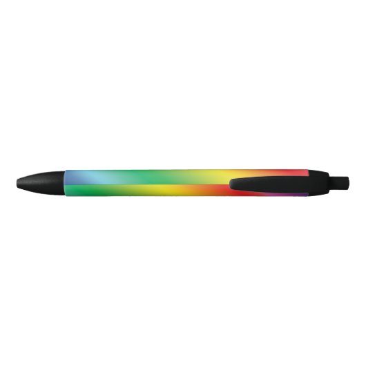 Pride lgbtq regenboogkleurpatroon zwarte inkt pen (Achterkant)