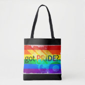 Pride LGBTQ regenboogvlag Grote Canvas tas (Voorkant)