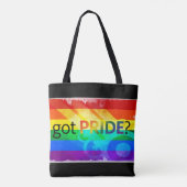 Pride LGBTQ regenboogvlag Grote Canvas tas (Achterkant)