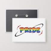 Pride LGBTQ Regenboogvlag Knop Button (Voorkant / Achterkant)