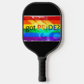 Pride LGBTQ regenboogvlag Pickleball Paddle (Voorkant)