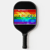 Pride LGBTQ regenboogvlag Pickleball Paddle (Achterkant)