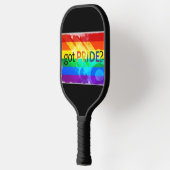 Pride LGBTQ regenboogvlag Pickleball Paddle (Links)