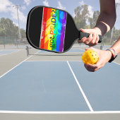 Pride LGBTQ regenboogvlag Pickleball Paddle