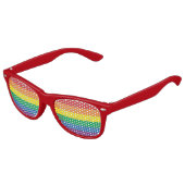 Pride LGBTQ+ regenboogzonnebrillen Kinder Zonnebril (Gekanteld)