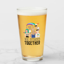 Pride LGBTQ We staan samen met mensen Unity Glas