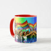 Pride | LGBTQIA + Mensen en Vlaggen  Mok (Voorkant links)
